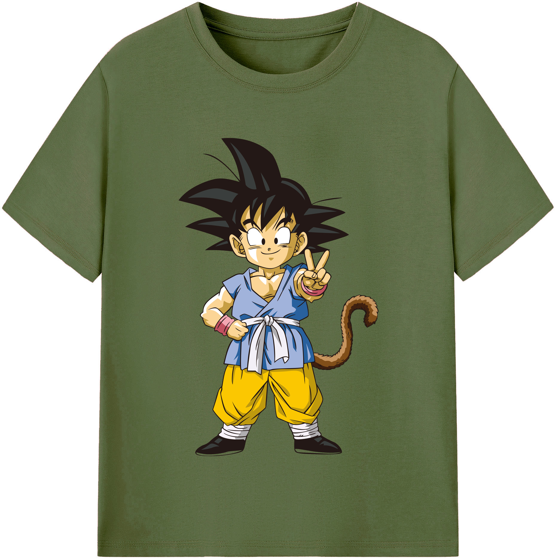 （画像用） ドラゴンボール 孫悟空（そん ごくう）Son Goku カカロット DRAGON BALL Kakarotto 綿100％半袖Tシャツ（フロントプリント）